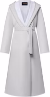 (Women) Louis Vuitton Wrap Long Coat Grey 1AGBFB (Women) Louis Vuitton Wrap Long Coat Grey 1AGBFB