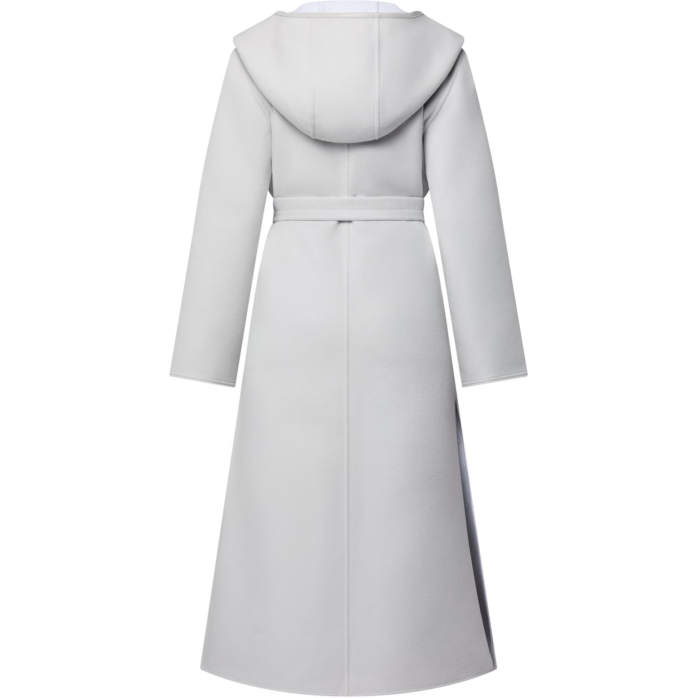 (Women) Louis Vuitton  Wrap Long Coat Grey 1AGBFB 圖 3