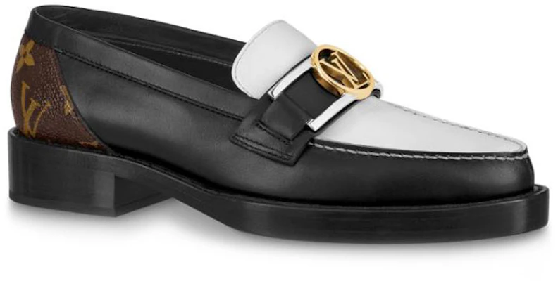(W) Louis Vuitton Academy Loafers ''Zwart met Monogram Achterkant'' 1A66QN Order (W) Louis Vuitton Academy Loafers ''Zwart met Monogram Achterkant'' 1A66QN