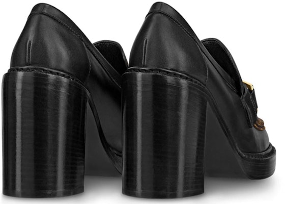(W) Louis Vuitton Kasut Tumit Tinggi Berjiwa Loafer 'Hitam dengan Monogram Coklat' 1A86LV Purchase (W) Louis Vuitton Kasut Tumit Tinggi Berjiwa Loafer 'Hitam dengan Monogram Coklat' 1A86LV
