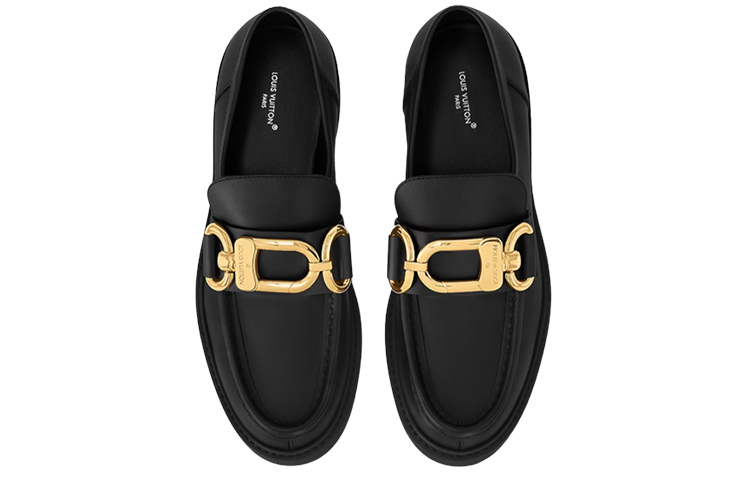 Lookbook (W) Louis Vuitton Akademi Loafer 'Kulit Anak Lembu Hitam' 1AC6XN
