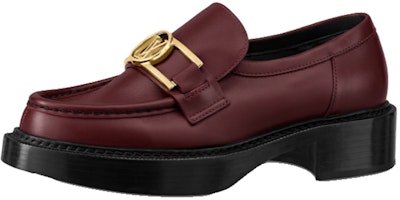 (Women) Louis Vuitton Academy Loafer 'Brown Red' 1A7UIK (Women) Louis Vuitton Academy Loafer 'Brown Red' 1A7UIK