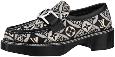 (Women) Louis Vuitton LV Academy Shoes 'Black with Monogram' 1A8UV1 (Women) Louis Vuitton LV Academy Shoes 'Black with Monogram' 1A8UV1
