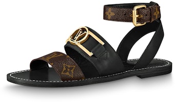 (Women) Louis Vuitton Academy Sandal 'Black' 1A677Z (Women) Louis Vuitton Academy Sandal 'Black' 1A677Z