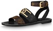 Buy (W) Sandal Louis Vuitton Academy 'Hitam' 1A677Z