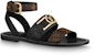 (W) Sandal Louis Vuitton Academy 'Hitam' 1A677Z