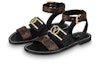 Lookbook (W) Sandal Louis Vuitton Academy 'Hitam' 1A677Z