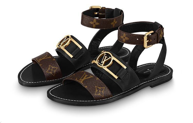 Lookbook (Women) Louis Vuitton Academy Sandal 'Black' 1A677Z