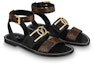 Shop (W) Sandal Louis Vuitton Academy 'Hitam' 1A677Z