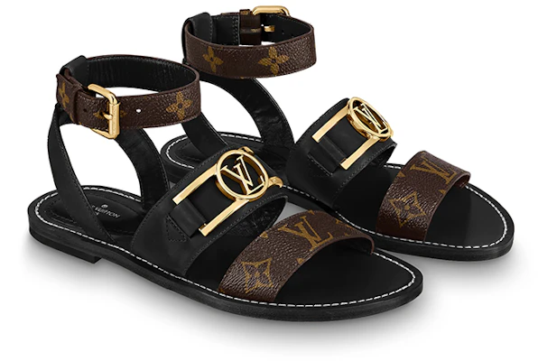 (Women) Louis Vuitton Academy Sandal 'Black' 1A677Z Shop (Women) Louis Vuitton Academy Sandal 'Black' 1A677Z