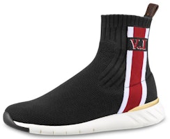 (Women) Louis Vuitton LV Aftergame High-Top Sports Shoes Black/Red 1A4GKN (Women) Louis Vuitton LV Aftergame High-Top Sports Shoes Black/Red 1A4GKN