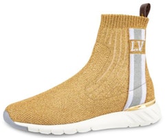 (Women) Louis Vuitton LV Aftergame High-Top Sports Shoes Gold 1A4GLH (Women) Louis Vuitton LV Aftergame High-Top Sports Shoes Gold 1A4GLH