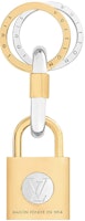 (Women) Louis Vuitton Alphabet Engraved Padlock Keychain Gold for Women. M00549 (Women) Louis Vuitton Alphabet Engraved Padlock Keychain Gold for Women. M00549