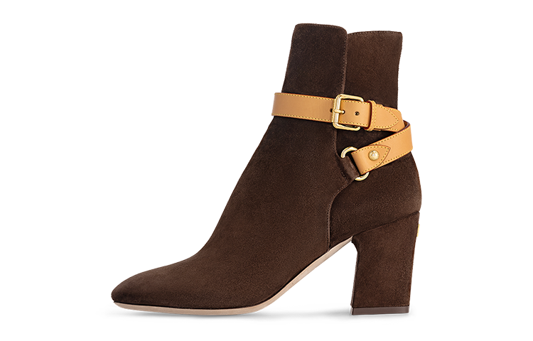 (Women) Louis Vuitton Ankle Boot 'Elegant Comfort' Brown 1AC6GN