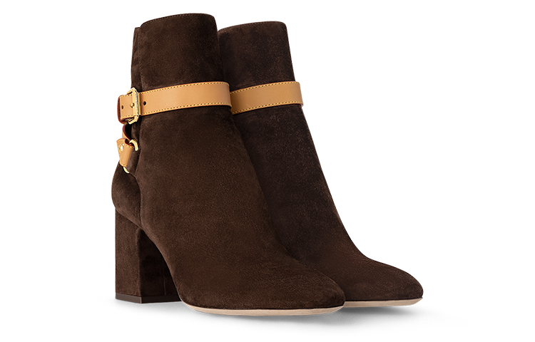 Lookbook (W) Louis Vuitton Enkellaars ''Elegant Comfort'' Bruin 1AC6GN