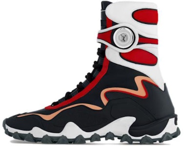 (W) Louis Vuitton Sepatu Boot Pergelangan Kaki 'Velvet Round-Toe Buckle Flat - Hitam Merah' 1ACKOX Buy (W) Louis Vuitton Sepatu Boot Pergelangan Kaki 'Velvet Round-Toe Buckle Flat - Hitam Merah' 1ACKOX