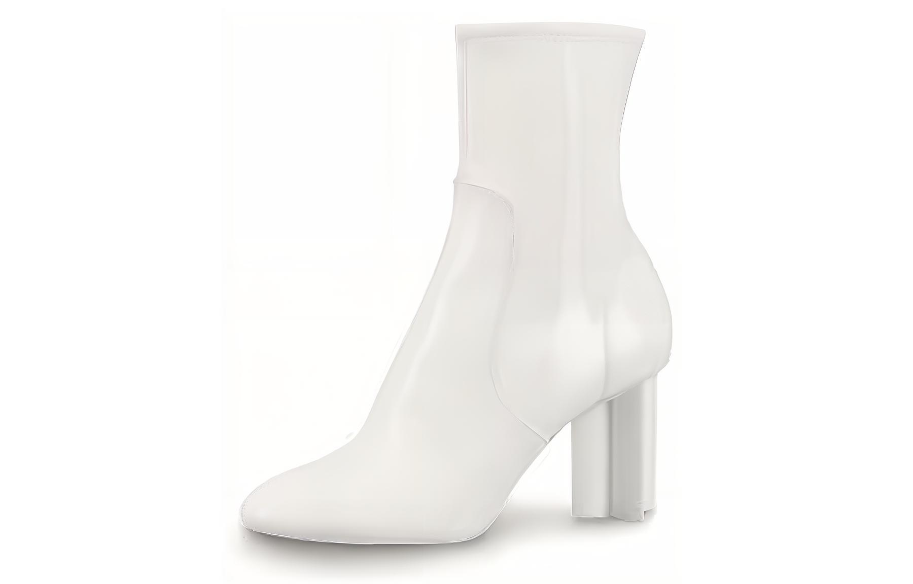 (Women) Louis Vuitton Ankle Boot 'White Round Toe' 1A4IK2