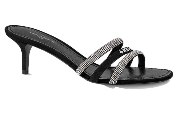 (W) LV Appeal Leather Slip-On Sandal 'Black' 圖 2