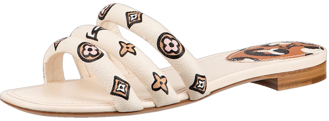 (W) Sandalias Louis Vuitton 'Blanco con Monograma Negro Beige'. 1A93E6 Buy (W) Sandalias Louis Vuitton 'Blanco con Monograma Negro Beige'. 1A93E6