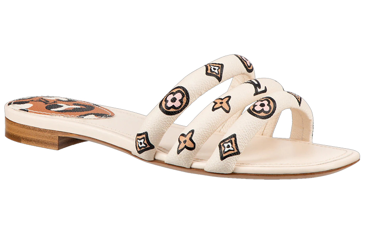 (W) LV Appeal Sandals 'White with Black Beige Monogram' 圖 2