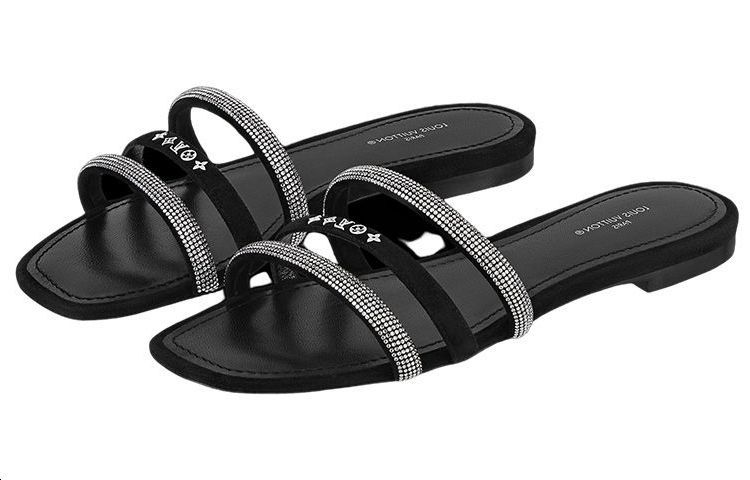 Shop (Women) Louis Vuitton Appeal Slide 'Black' 1AACP0