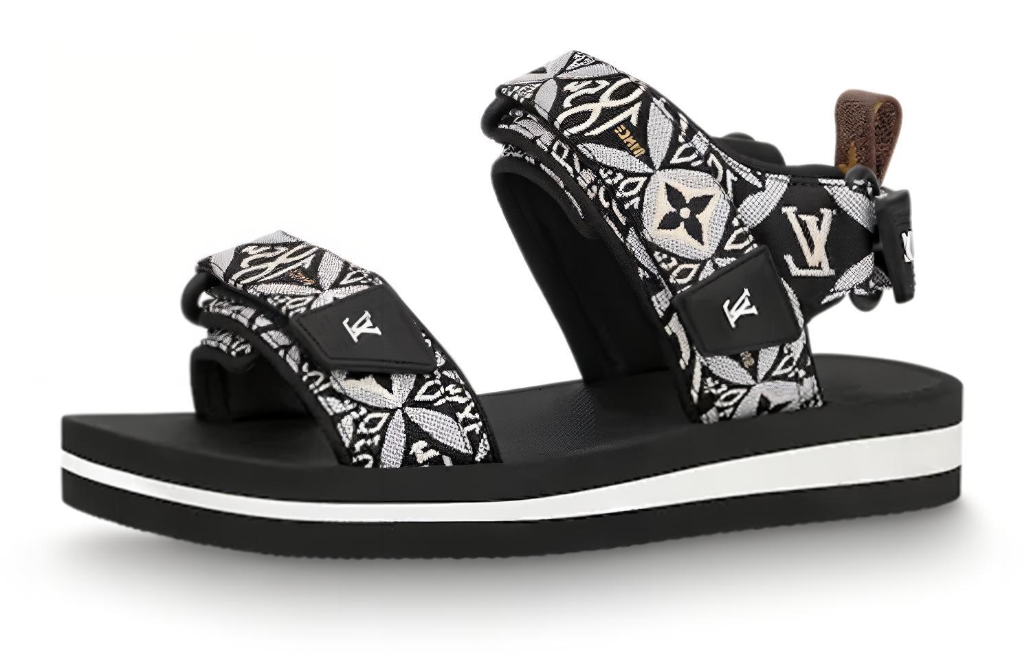 (Women) Louis Vuitton Arcade Flat Sandal 'Black' 1A8UM9