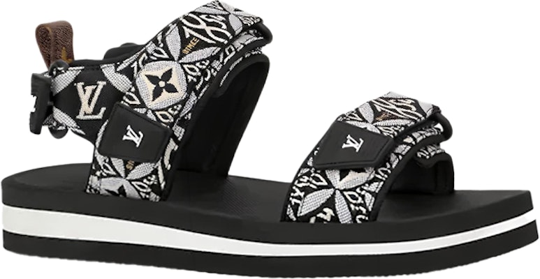 (W) ルイ・ヴィトン アークライトフラットサンダル (黒) 1A8UM9 Order (W) ルイ・ヴィトン アークライトフラットサンダル (黒) 1A8UM9