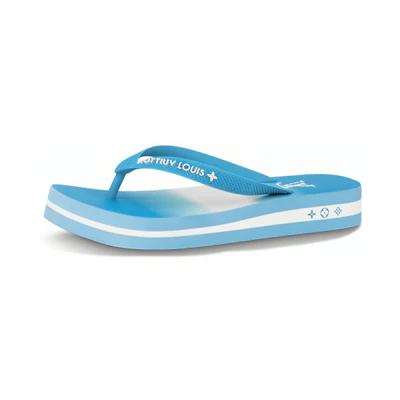 (W) LV Arcade Flat Thong 'Blue'