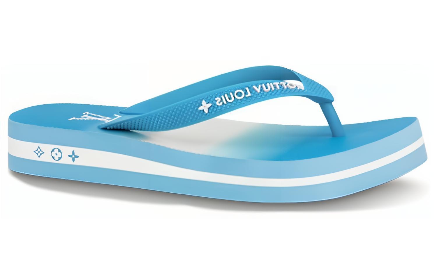 Order (Women) Louis Vuitton Arcade Flat Thong 'Blue' 1A8T5D