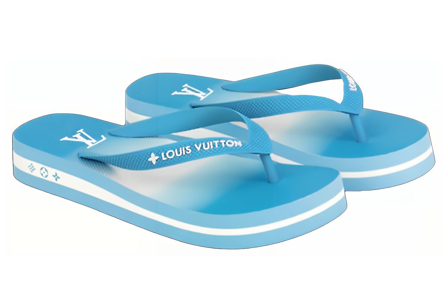 Lookbook (Women) Louis Vuitton Arcade Flat Thong 'Blue' 1A8T5D