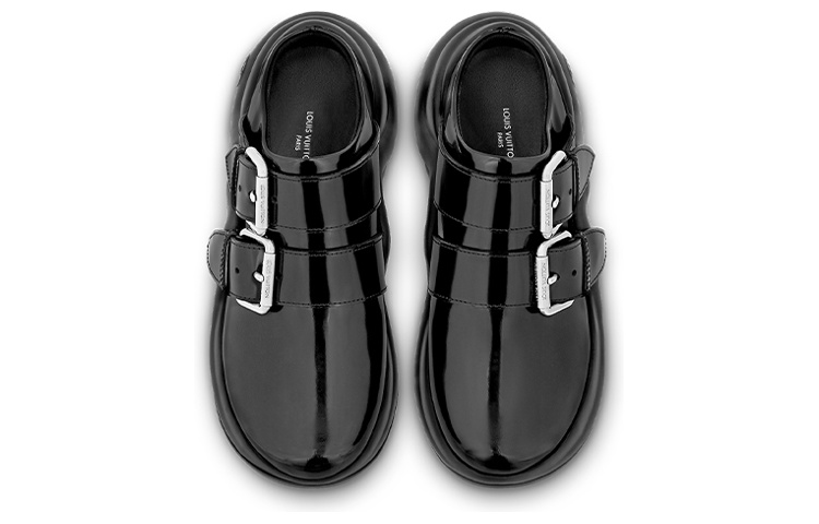 Shop (Women) Louis Vuitton Archlight 1.0 'Black Leather Double Strap Slide' 1ABHXY