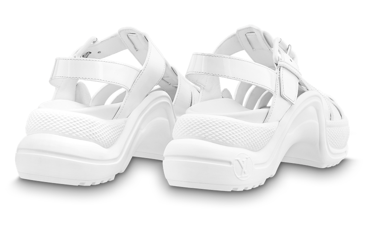 (W) LV Archlight 1.0 'Buckle Thick Sole Fashion Sandal' White 圖 4