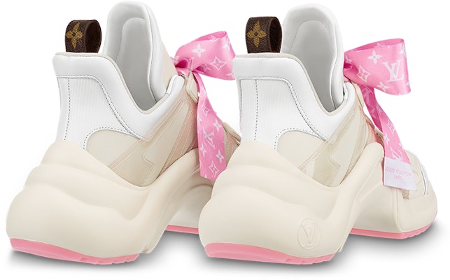 (W) Sneakers Louis Vuitton Archlight 1.0 'Beige dengan Pita Monogram Pink' 1ABB68 Lookbook (W) Sneakers Louis Vuitton Archlight 1.0 'Beige dengan Pita Monogram Pink' 1ABB68