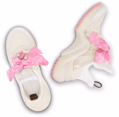 (W) Sneakers Louis Vuitton Archlight 1.0 'Beige dengan Pita Monogram Pink' 1ABB68 Shop (W) Sneakers Louis Vuitton Archlight 1.0 'Beige dengan Pita Monogram Pink' 1ABB68