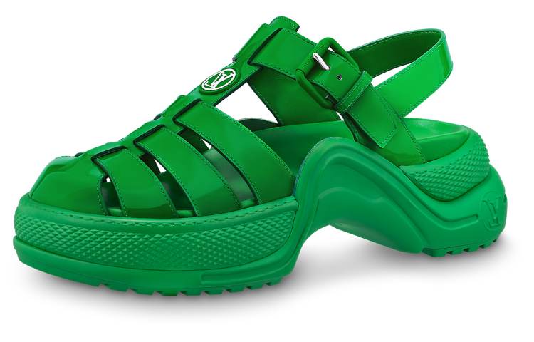 (Women) Louis Vuitton Archlight 1.0 'Green Buckle Sandal' 1AB17J
