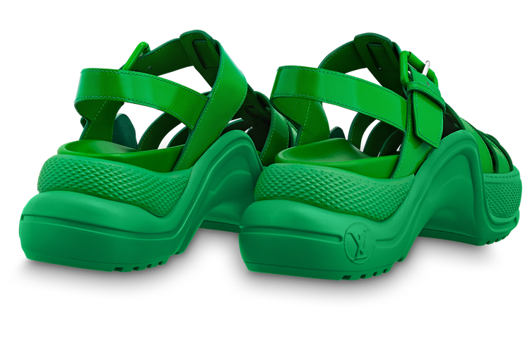 Shop (W) Sandal Louis Vuitton Archlight 1.0 'Green Buckle' 1AB17J
