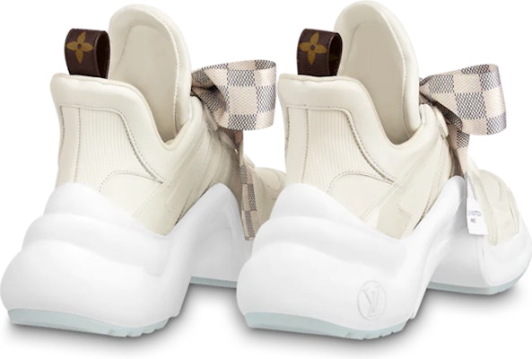 (W) Louis Vuitton Archlight 1.0 Sneakers 'Putih Krim dengan Reben Plaid' 1AB43V Lookbook (W) Louis Vuitton Archlight 1.0 Sneakers 'Putih Krim dengan Reben Plaid' 1AB43V