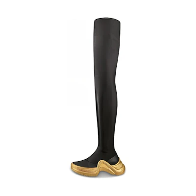 (W) LV Archlight 1.0 'Over-the-Knee Black Gold'