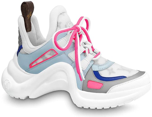(W) Louis Vuitton LV Archlight Sepatu Olahraga Pink/Putih/Biru 1A65K6 Order (W) Louis Vuitton LV Archlight Sepatu Olahraga Pink/Putih/Biru 1A65K6