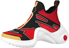 (Women) Louis Vuitton Archlight Ankle Sneakers 'Red Yellow Black' 1A7TWC (Women) Louis Vuitton Archlight Ankle Sneakers 'Red Yellow Black' 1A7TWC
