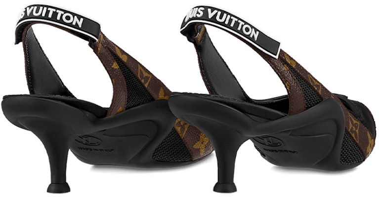 (W) Louis Vuitton Archlight Slingback Pumps 'Monogram Coklat' 1AAW7K Lookbook (W) Louis Vuitton Archlight Slingback Pumps 'Monogram Coklat' 1AAW7K