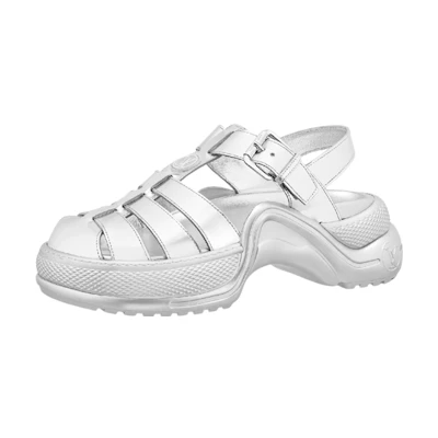 (W) LV Archlight 1.0 'Silver Buckle Platform Sandal'