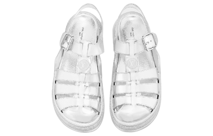 Purchase 路易‧威登 Archlight 1.0 系列 小牛皮 搭扣 厚底 時尚涼鞋 女款 銀色