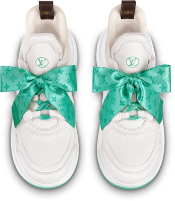 (W) Louis Vuitton Archlight 1.0 Sneakers 'Putih dengan Pita Monogram Hijau' 1AB42Z Shop (W) Louis Vuitton Archlight 1.0 Sneakers 'Putih dengan Pita Monogram Hijau' 1AB42Z
