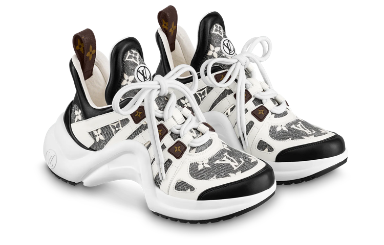 Lookbook (W) Louis Vuitton Archlight 1.0 ''Wit Grijs Bruin'' 1AAW36