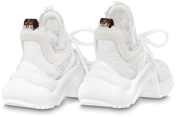 (W) Louis Vuitton Archlight 1.0 Sepatu 'White Lace' putih renda 1ABI39 Shop (W) Louis Vuitton Archlight 1.0 Sepatu 'White Lace' putih renda 1ABI39