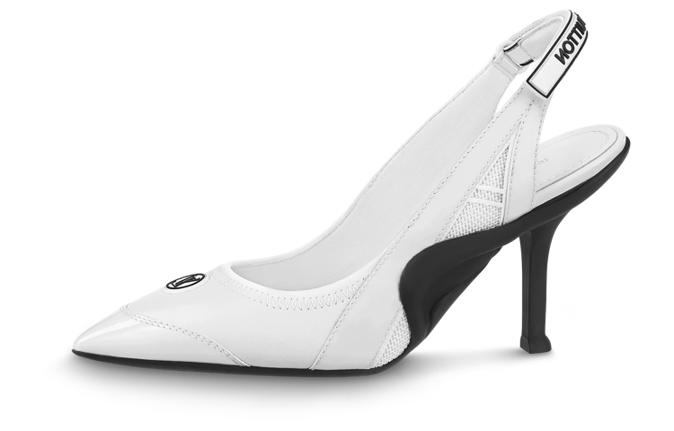 (Women) Louis Vuitton Archlight 1.0 'White Leather Velcro Strap High Heel' 1AB1AK