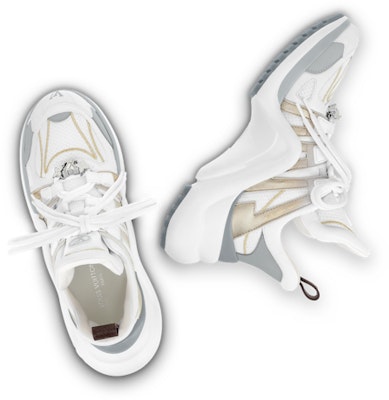 (W) Louis Vuitton Archlight 1.0 Sneakers 'Putih dengan Emas Perak' 1AAVXU Shop (W) Louis Vuitton Archlight 1.0 Sneakers 'Putih dengan Emas Perak' 1AAVXU