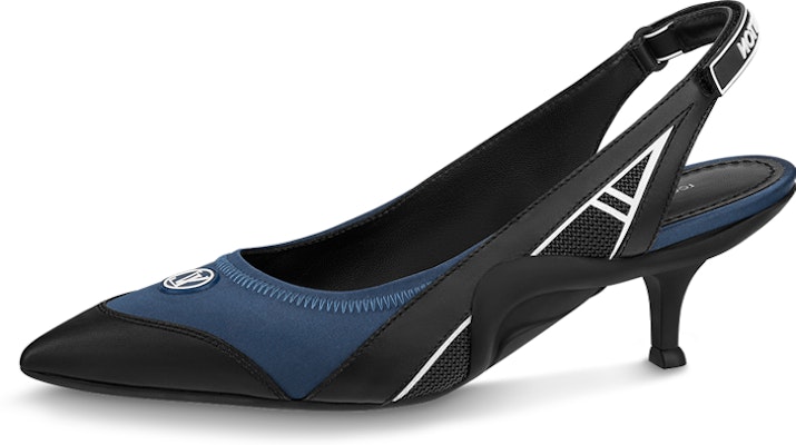 (Women) Louis Vuitton Archlight 1.0 Nautical Slingback Pumps 'Blue Black' 1ABH93 Buy (Women) Louis Vuitton Archlight 1.0 Nautical Slingback Pumps 'Blue Black' 1ABH93