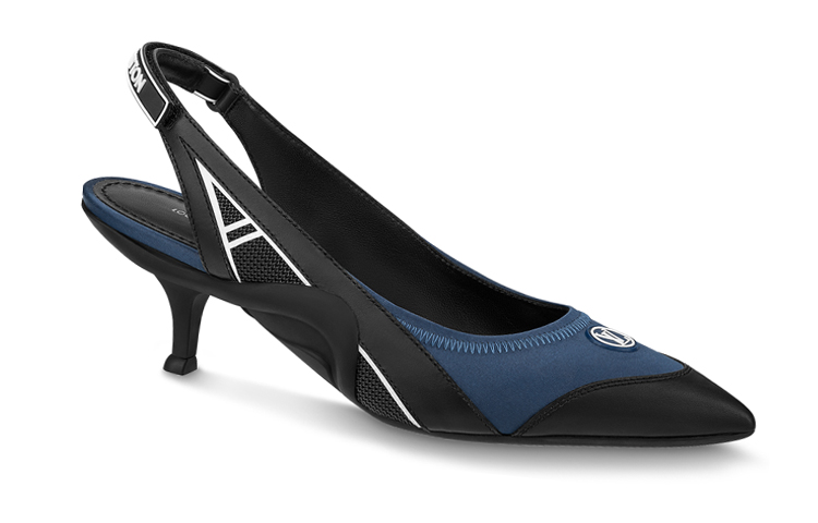 Order (W) Louis Vuitton Kasut Archlight 1.0 Nautical Slingback 'Biru Hitam' 1ABH93